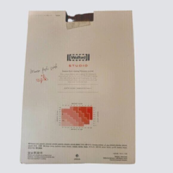 Wolford Studio Fishnet Capri Tights Black Whimsy Goth - Picture 7 of 9